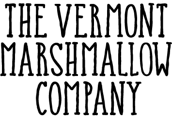 Logo design featuring the text "The Vermont Marshmallow Company" in a stylized font.