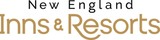 Logo for New England Inns & Resorts in gold and black text.