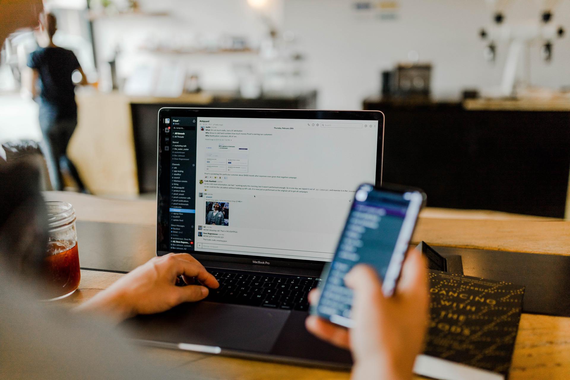 Person working at computer to understand business objectives